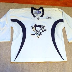 Vintage autographed Pittsburgh penguins Reebok practice jersey size XXL